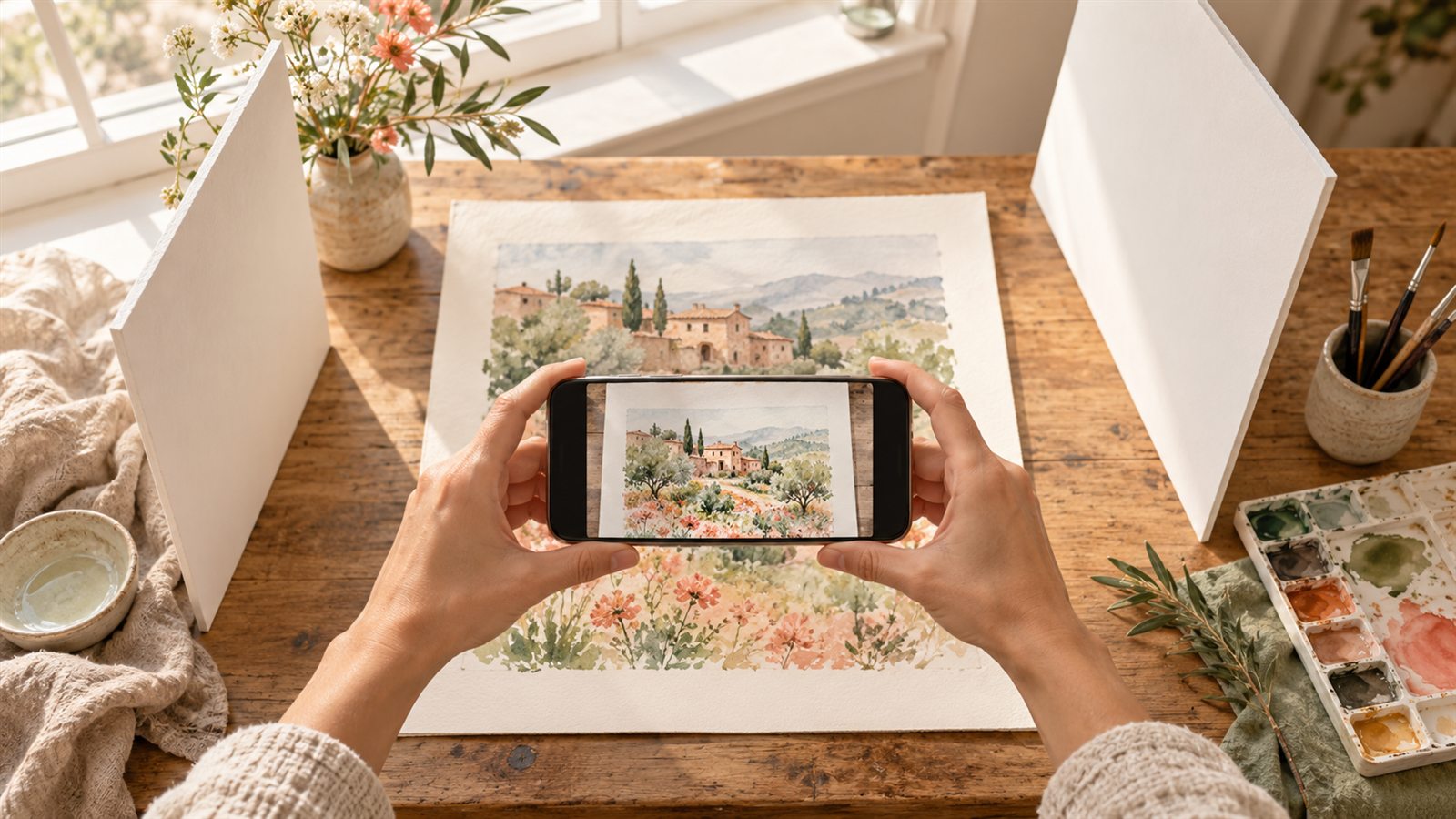 Imagem de capa do artigo: Como fotografar seus desenhos e pinturas usando o celular